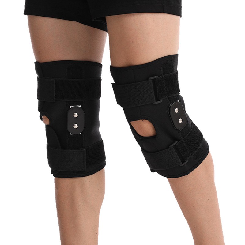 Plus Size Deluxe Hinged Knee Brace with Compression Wrap for Big & Wide Thighs