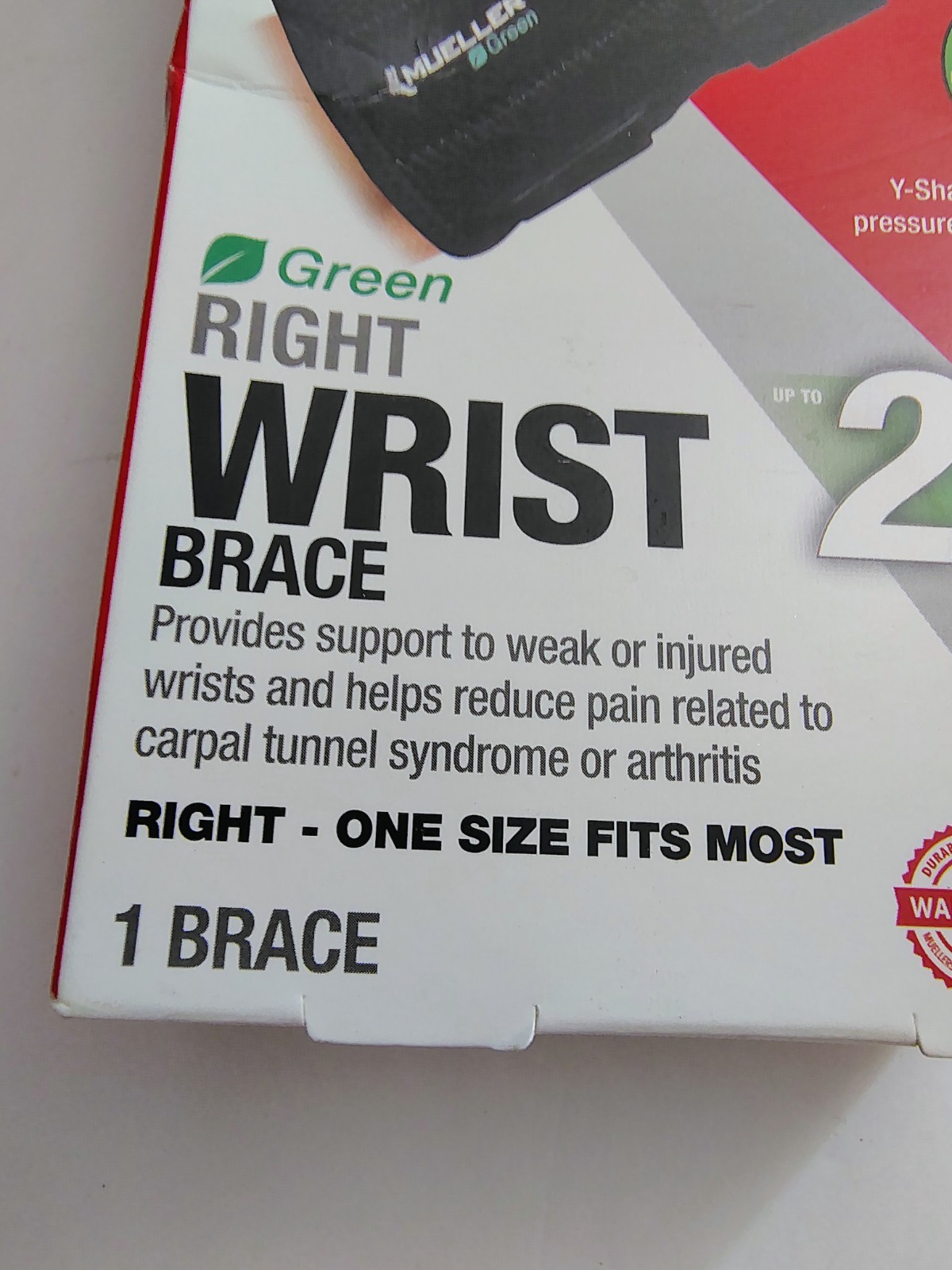 Mueller Green Right Wrist Brace