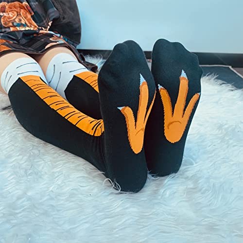 WHOTAY Crazy Funny Chicken Leg Socks for Women Men Novelty Chicken Feet Yellow