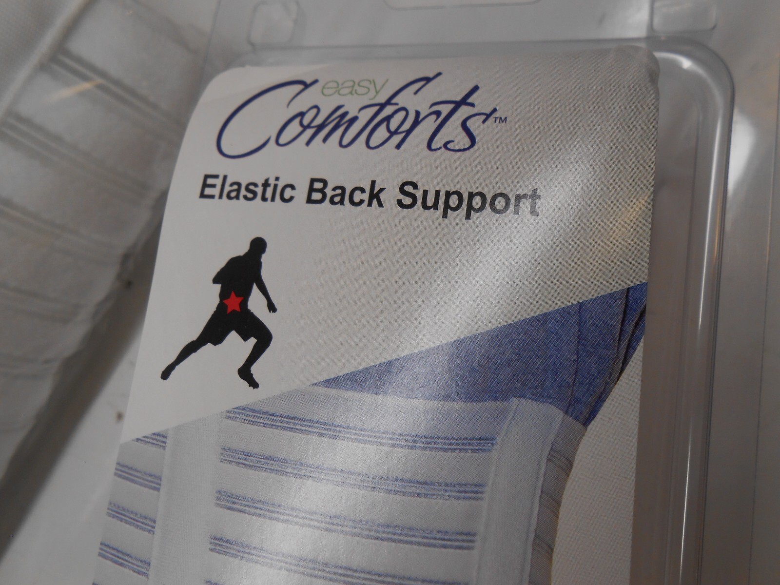 Elastic Back Support Comforts XL / 42-46 White. 63%nylon/ 15%polyster