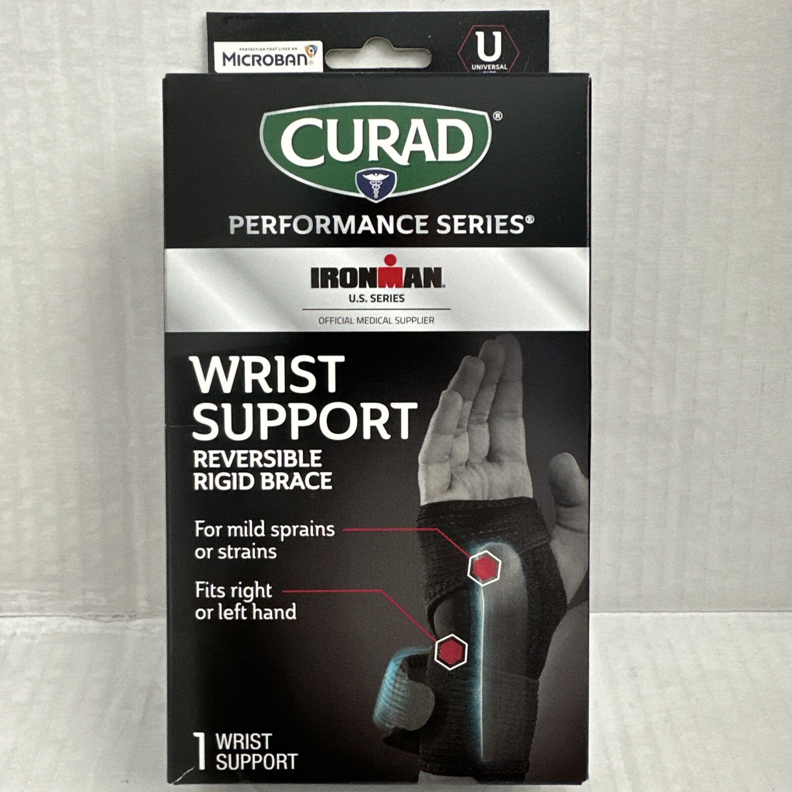 IRONMAN Wrist Support Curad Performance Series IRONMAN One Size Right or Left A9
