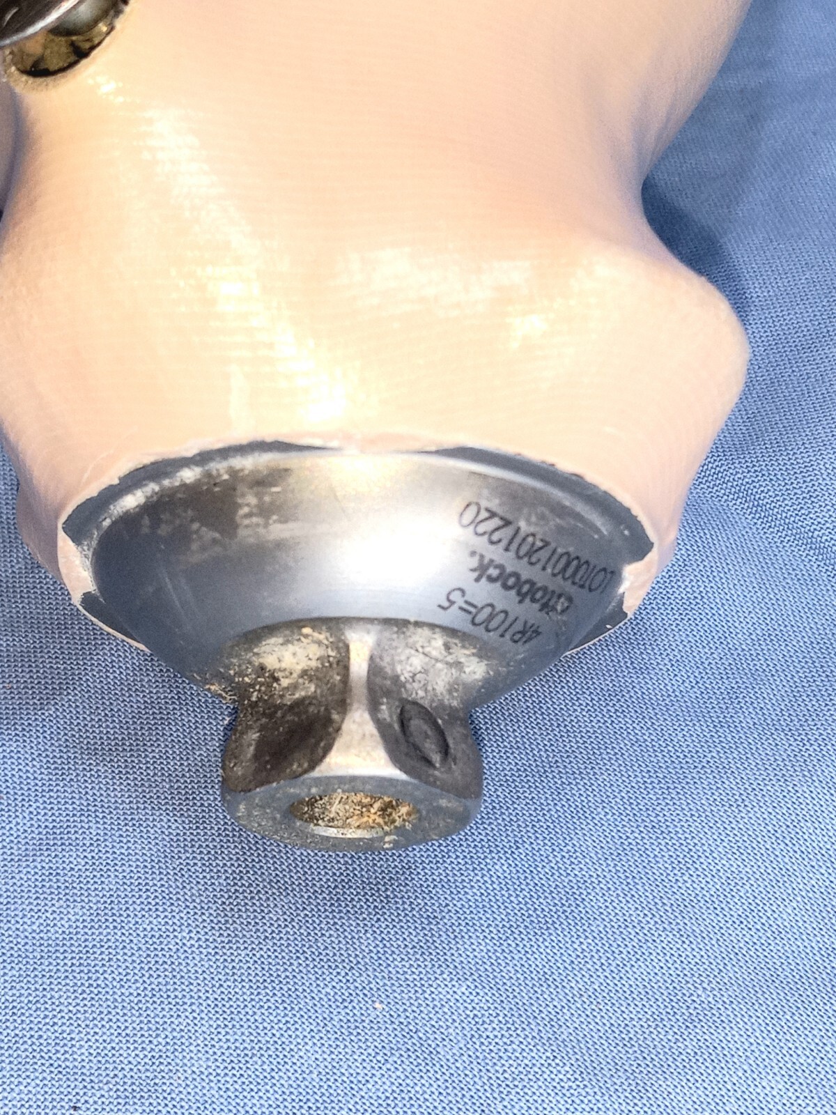 Below Knee Prosthetic Socket Right Shell Otto Bock Titanium small medium