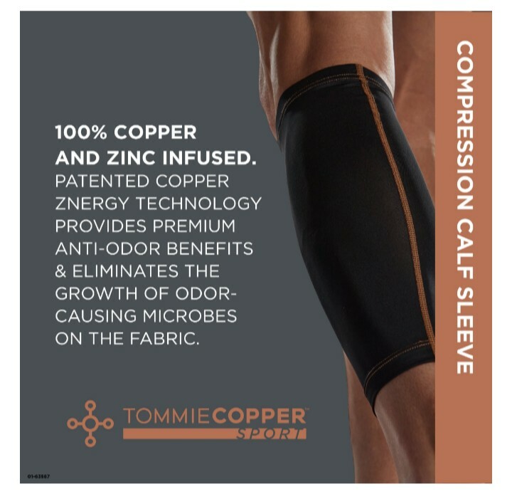 Men & Women Tommie Copper Sport Compression CALF Sleeve Pain Relief.One size S/M