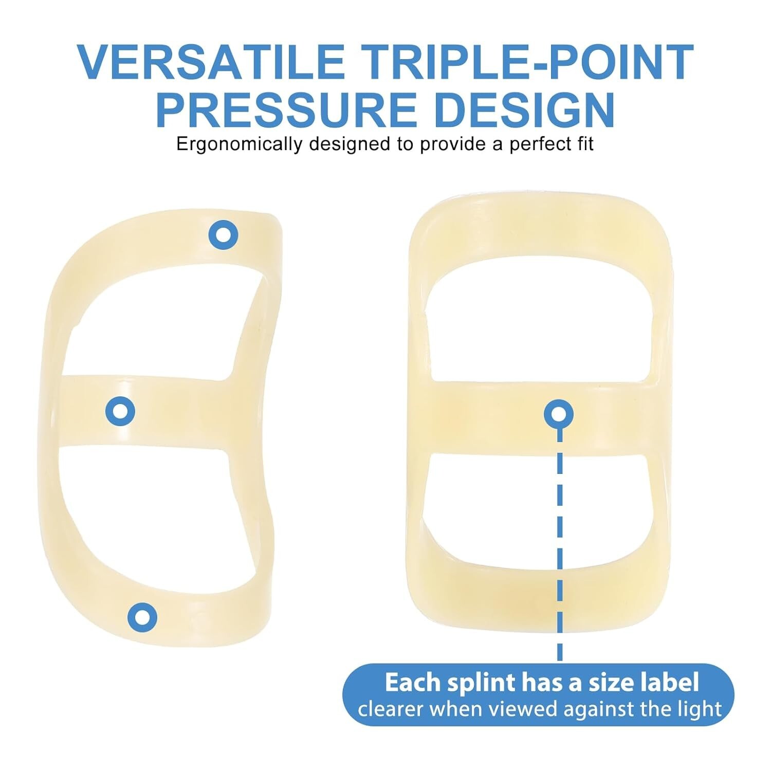 10 Pcs Oval Finger Splints and Sleeves Kit – (Size 4-9)Fingers Brace Support