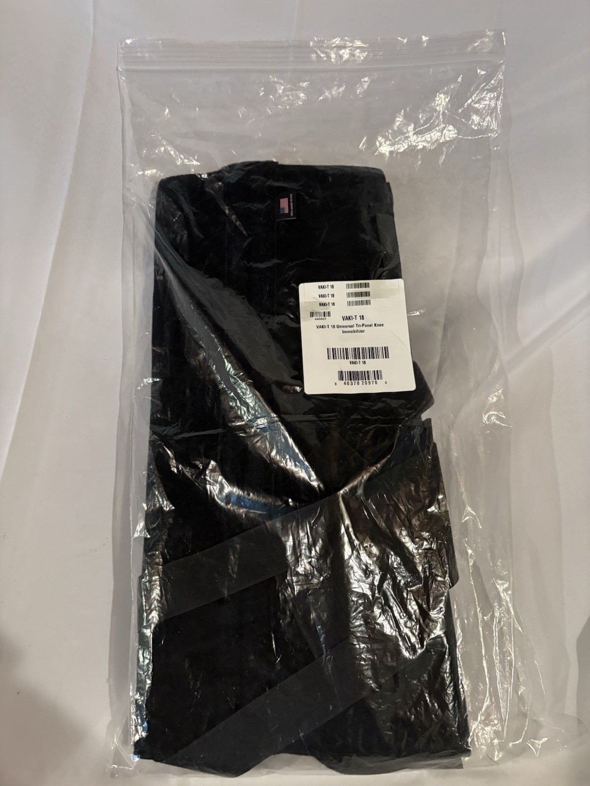 VAKI-T 18 Universal Tri-Panel Knee Immobilizer 640407 Brand New W/ Instructions