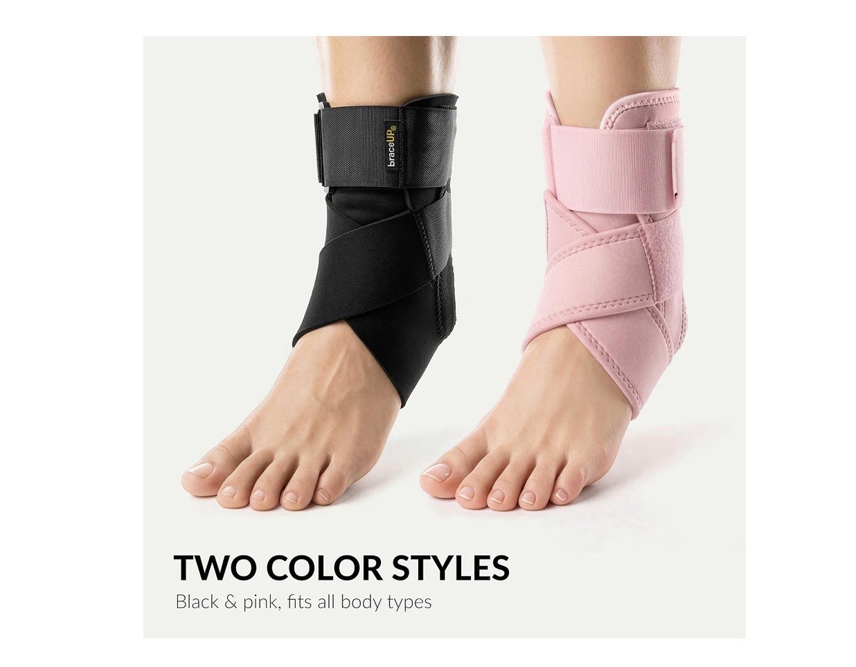 BraceUP Ankle Brace – Relieve Pain, Enhance Stability for Foot Pain, Sprained