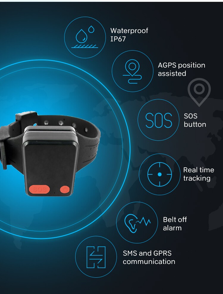 House Arrest Bracelet Tracking Fakes Ankle Bracelet GPS Tracker for Prisoner