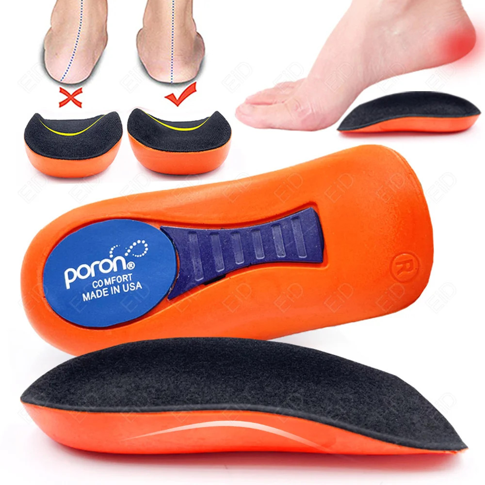 Half Orthopedic Insoles for Men Women Foot Heel Spurs Pain Cushion Foot Massager