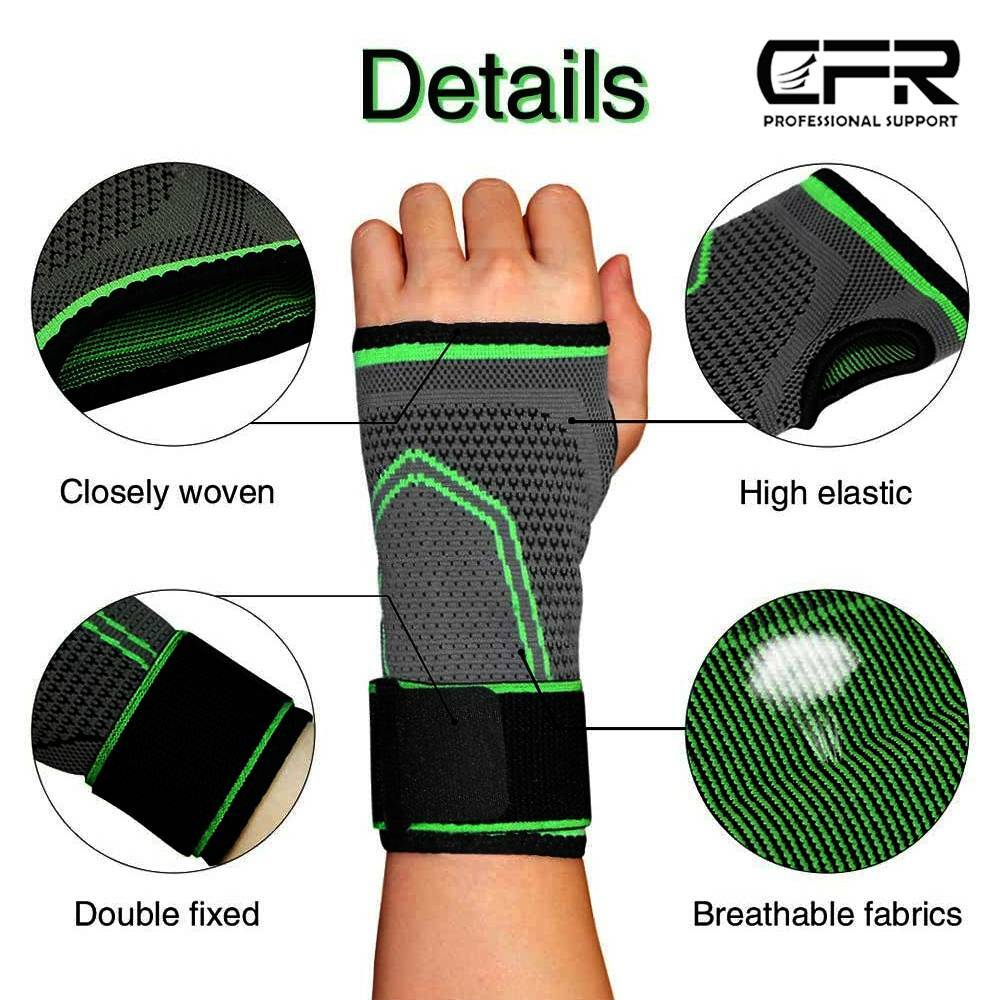Compression Wrist Brace Support Gloves Arthritis Pain Relief Carpal Tunnel Hand
