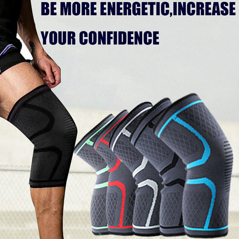 Knee Support Compression Sleeve Brace Patella Sport Joint Pain Arthritis Relief