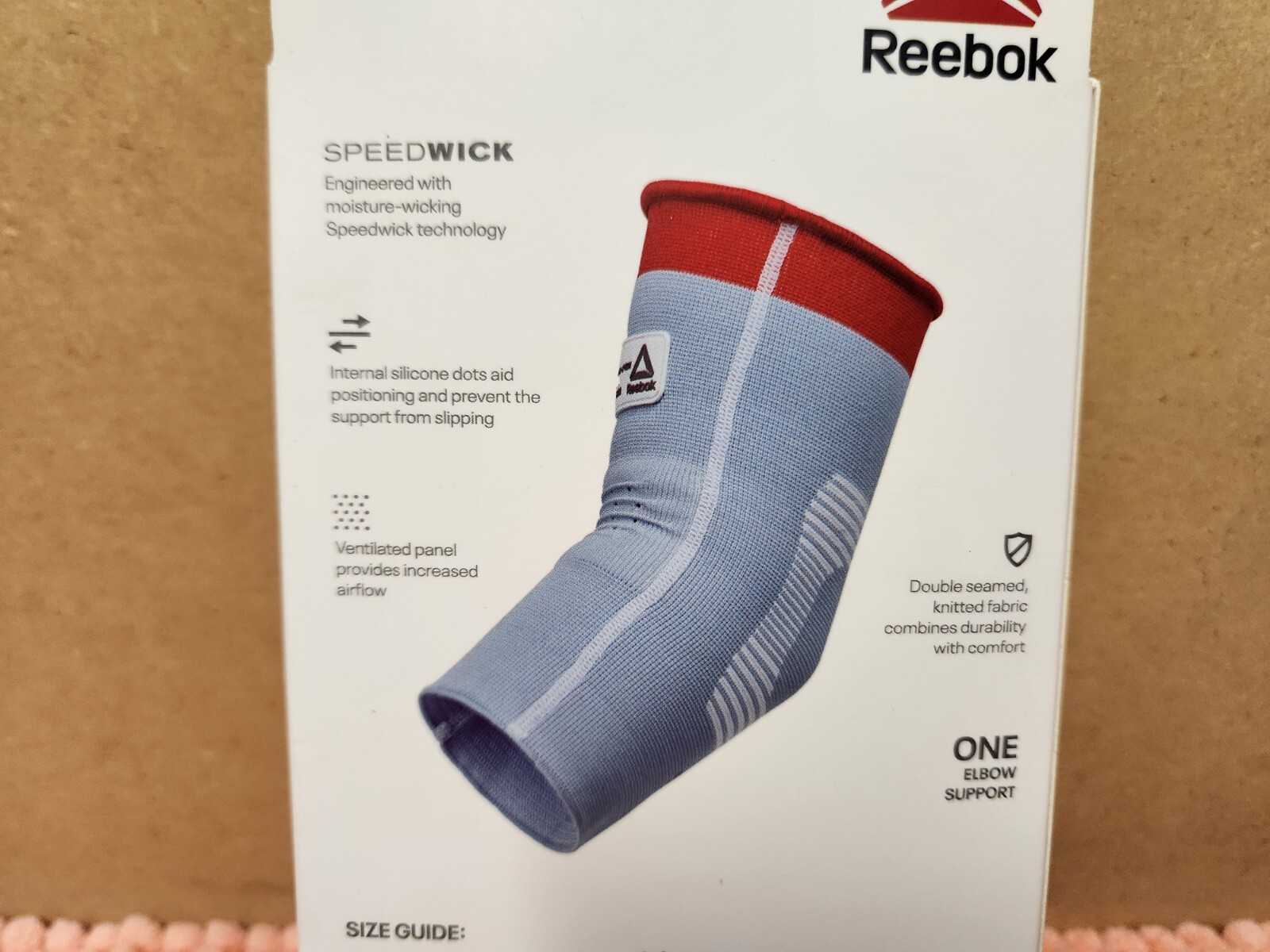 Reebok SpeedWick Elbow Support Sleeve Sz Large/XL Reebok Fitness Sleeve NEW