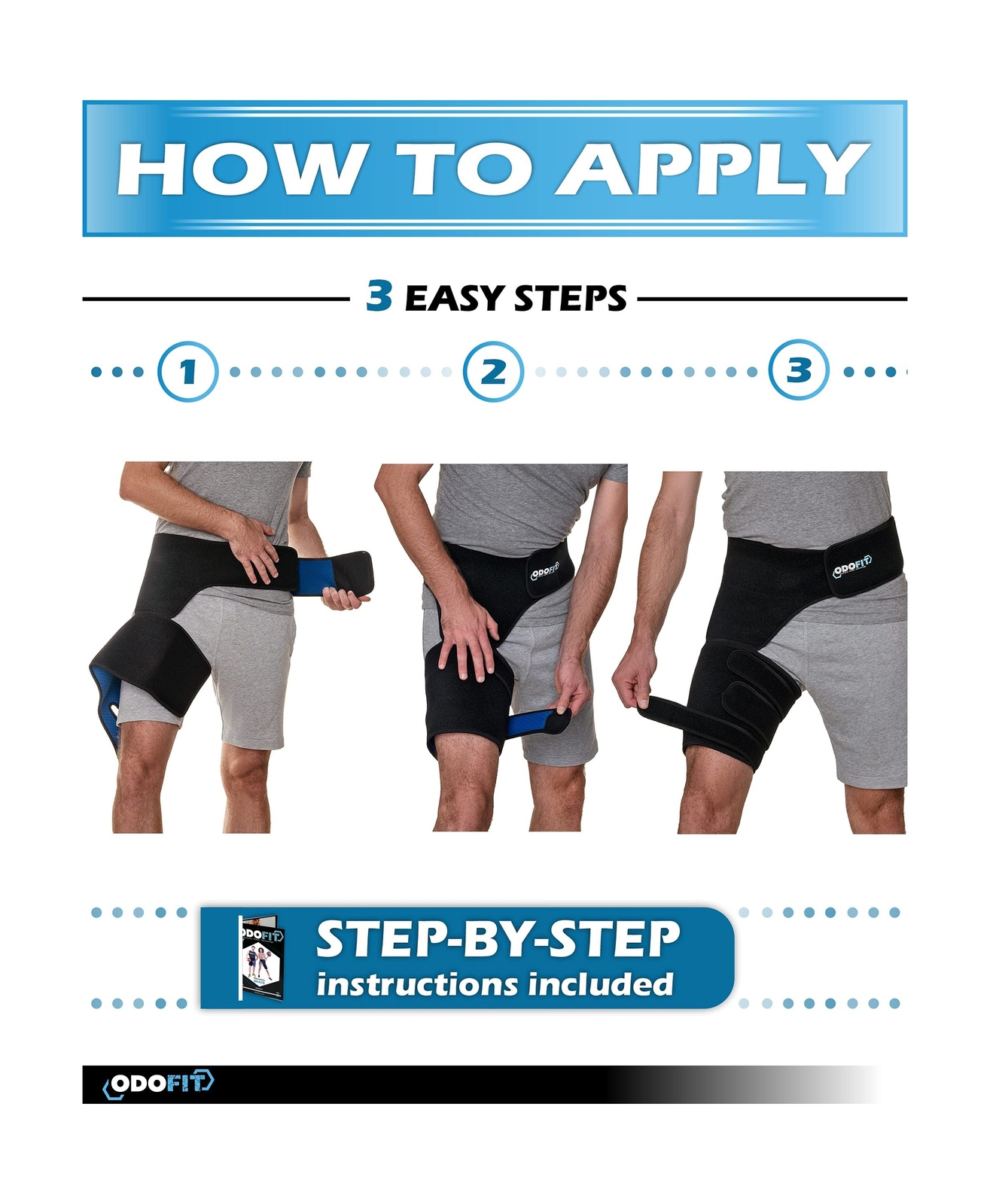 Hip Brace-Groin Wrap for Sciatica Pain Relief Thigh Hamstring Compression Sle…