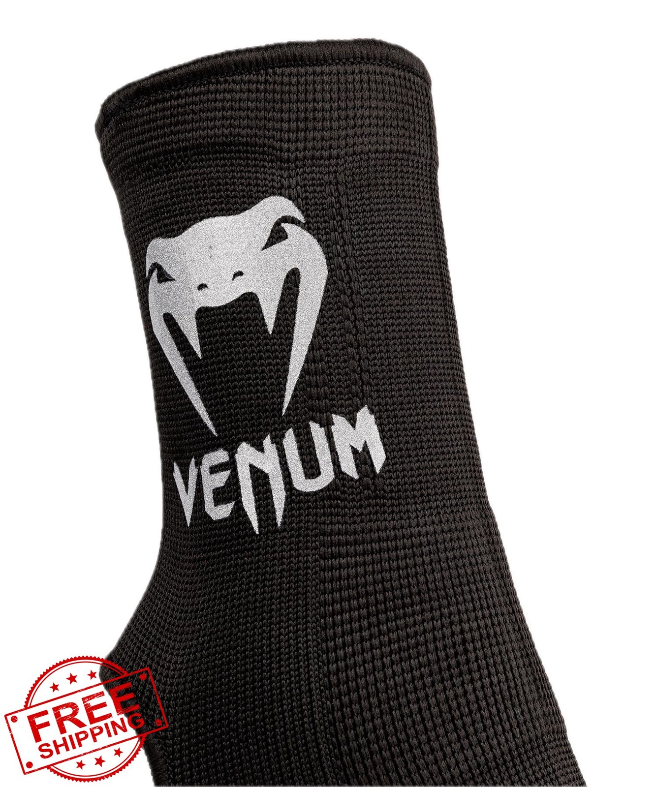 Venum Kontact Ankle Support Guards Black/Silver X-Large