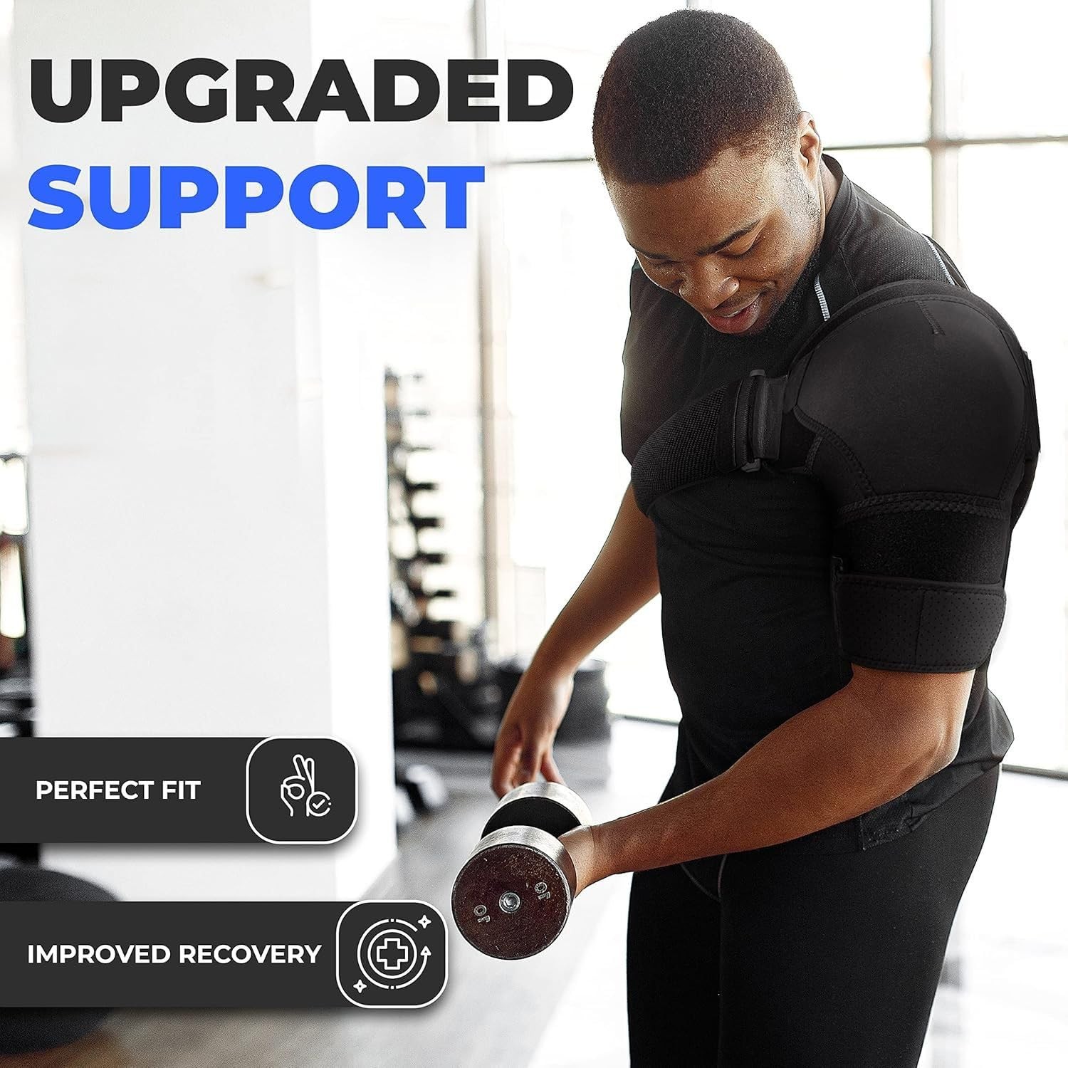 POAGL Shoulder Brace for Men Both Left and Right Arm | Pain Relief Torn Rotator