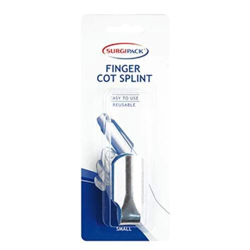 SurgiPack Finger Cot Splint Finger Splint Support 3 Sizes Small- Medium- Large