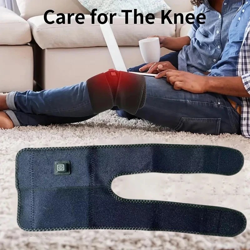 USB Electric Heated Knee Pad Adjustable Warming Support Brace Wrap