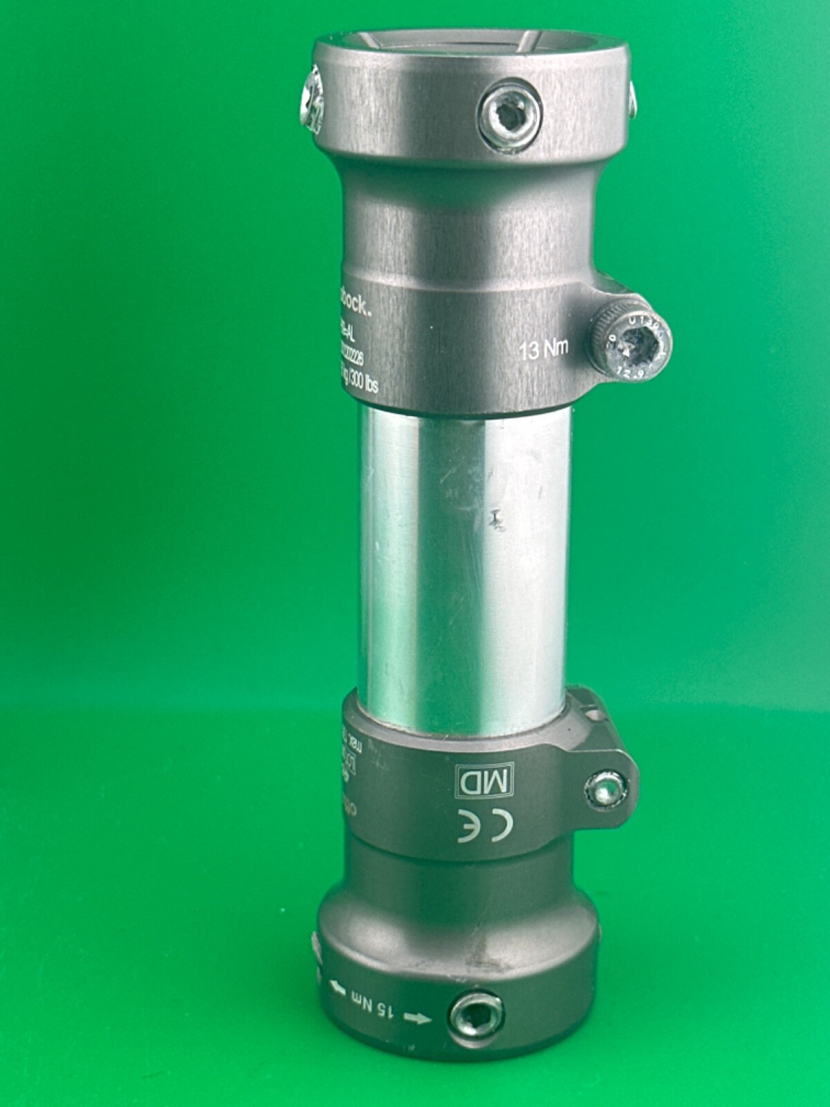 Prosthetic component adapter part. Otto Bock 4R69=AL prosthetic tube clamps.