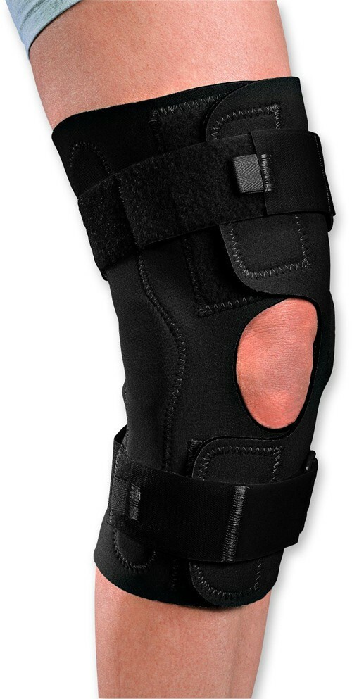 Procare Reddie Knee Brace with Hinges, Black, 20.5-23in Circum. Large 1 Count