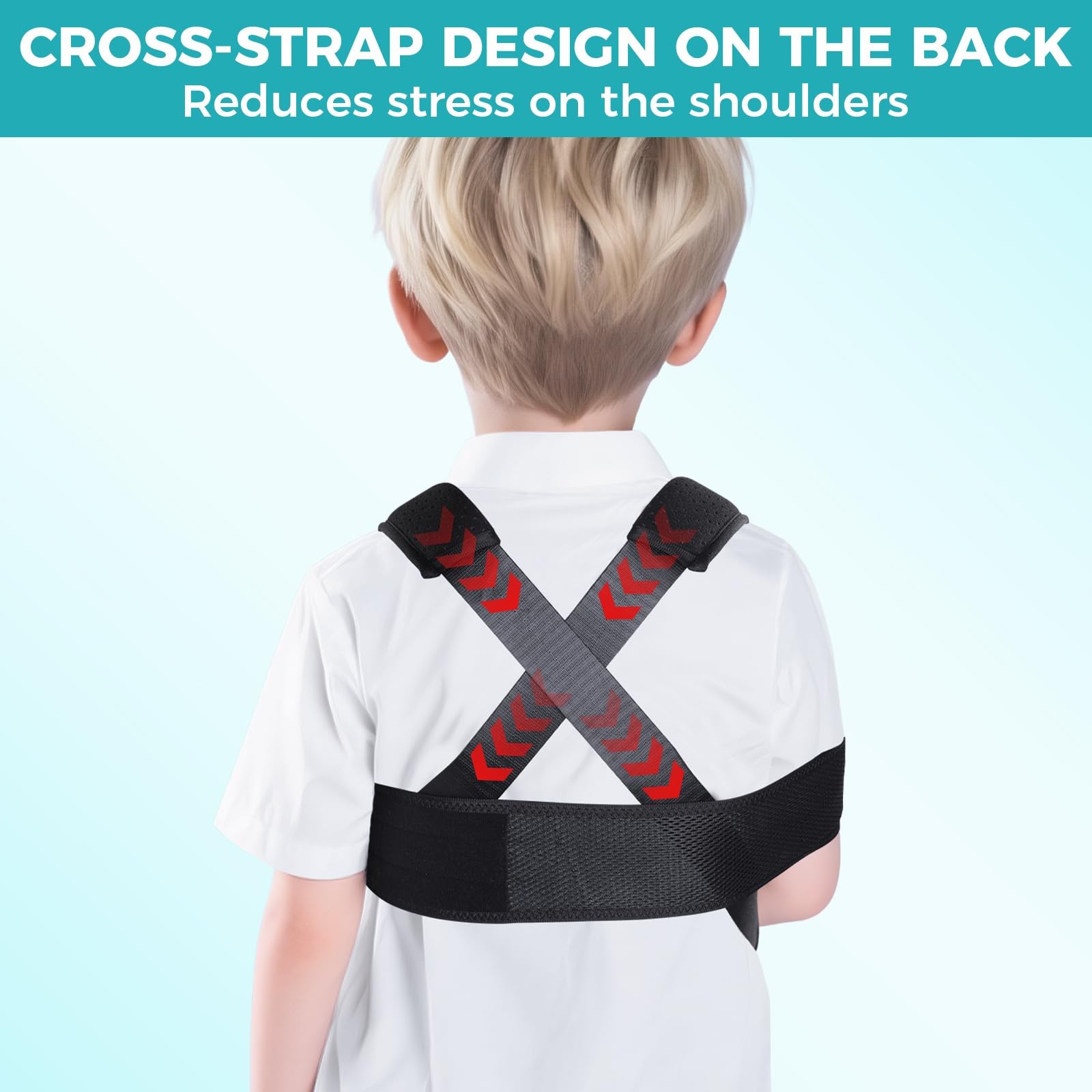 Kids Upper Extremity Sling Breathable Arm Shoulder Immobilizer Black XS