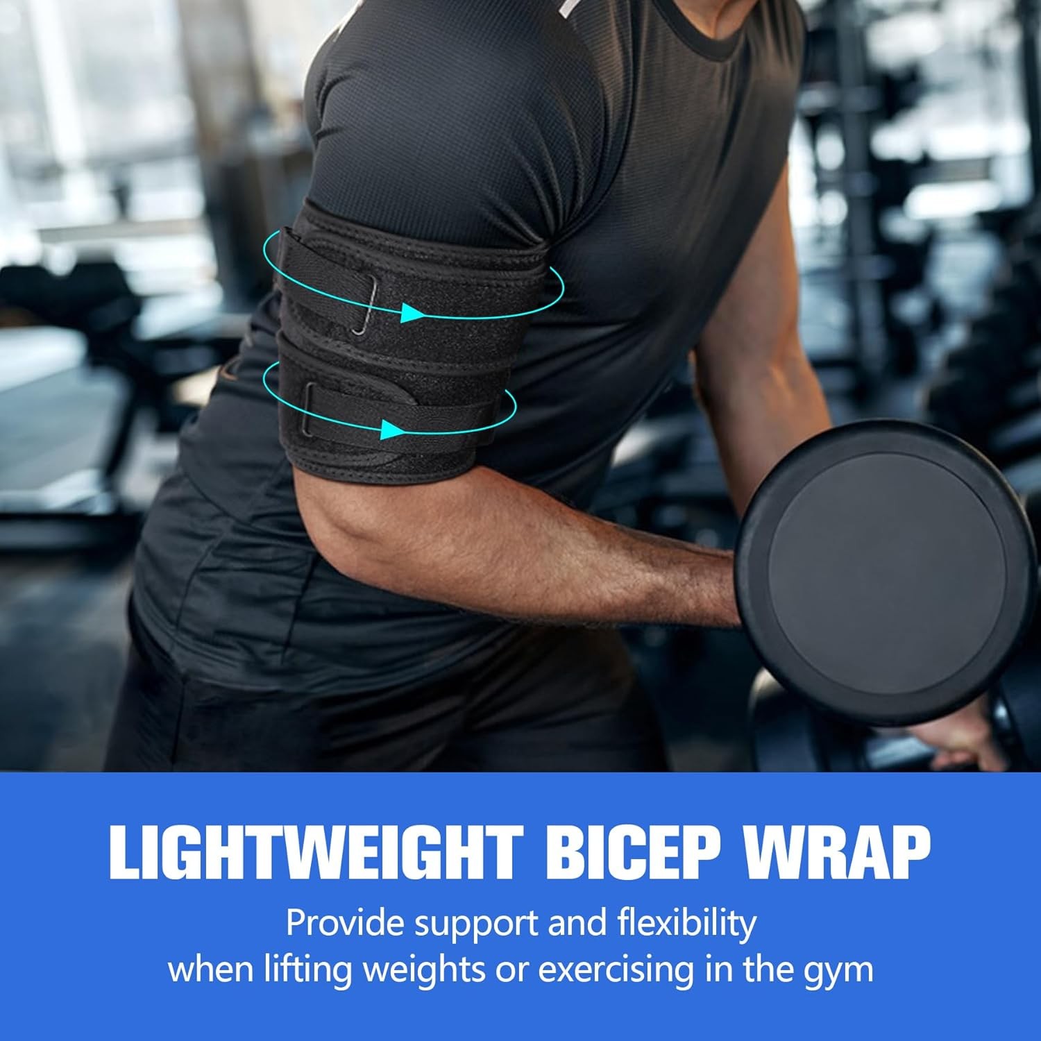 Bicep Tendonitis Brace Compression Sleeve Upper Arm Support Brace for Men Women