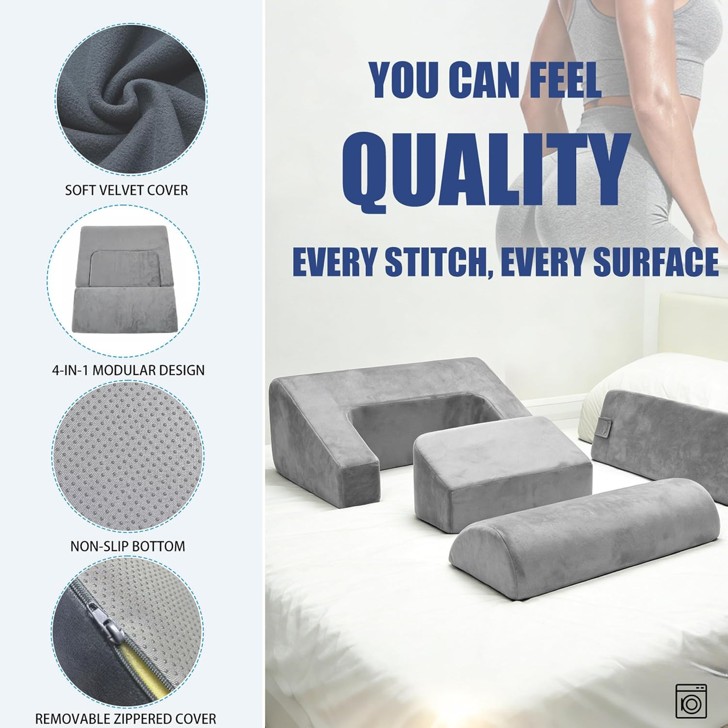 BBL Pillow after Surgery for Sleeping, 4-In-1 Brazilian Butt Lift Surgery Recove