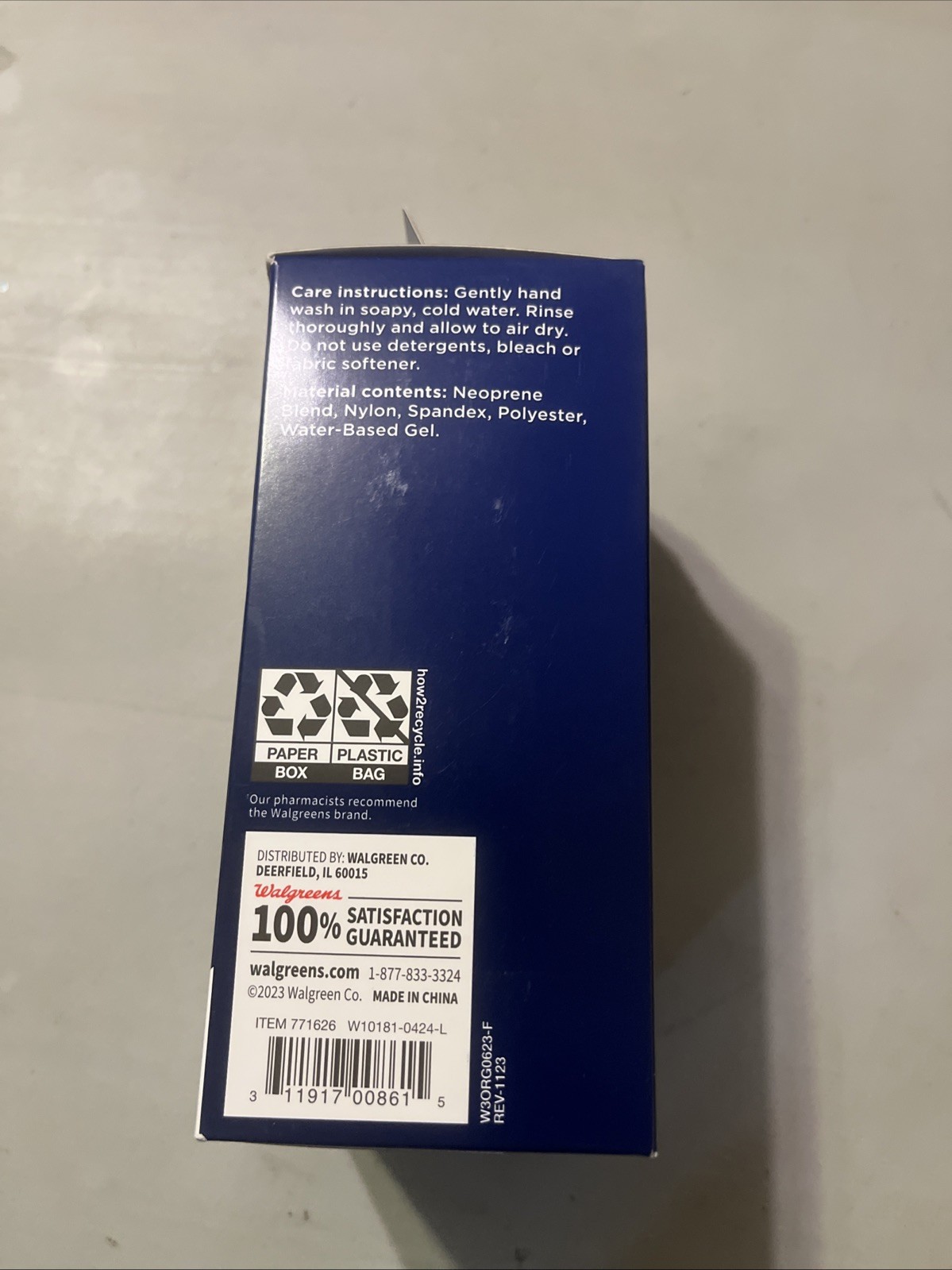 NEW! Walgreens Adjustable Knee & Ankle Support One Size Fits All Left or Right