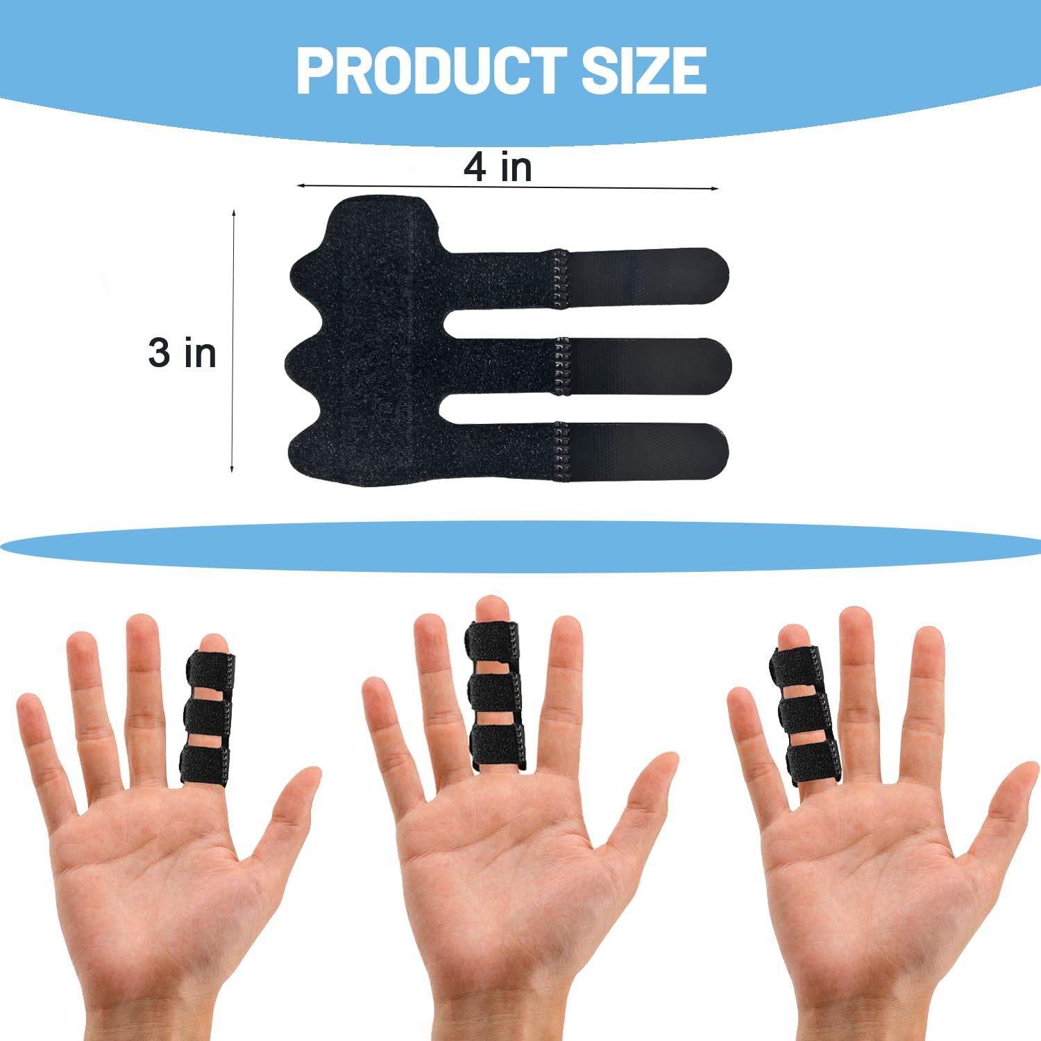 Finger Brace 4PCS Universal Trigger Finger Splint for Knuckle Immobilization,…