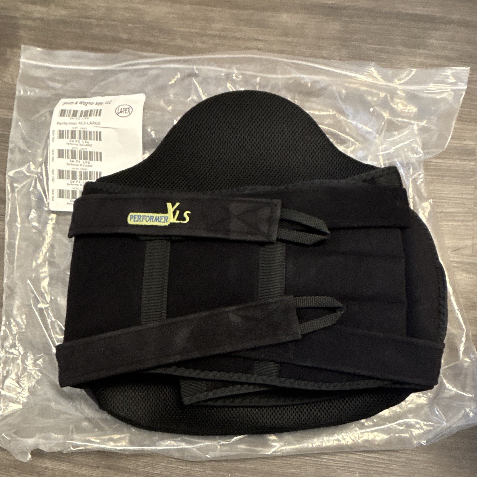 Performer XLS Lumbar Support Belt XLS-Large Adjustable Black Latex Free