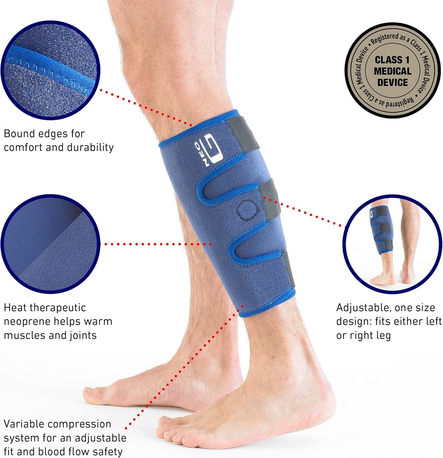 Adjustable Calf Brace for Shin Splints – Perfect for Running and Sports Recovery