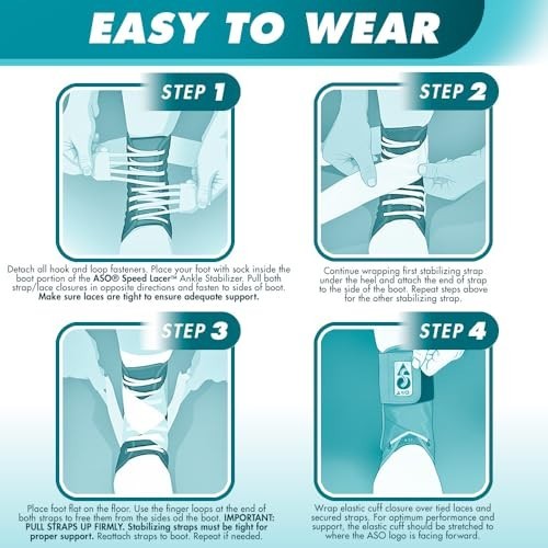 Lace Up Ankle Brace Speed Lacer Medium Breathable Stabilizer for Sprain Sports