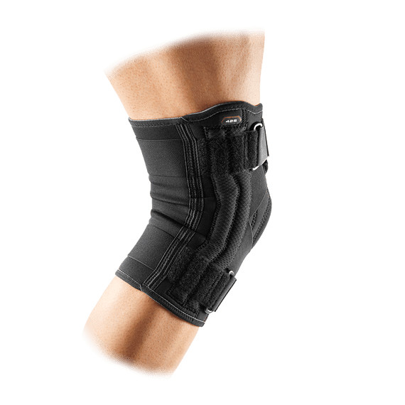 McDavid 425 Level 2 Knee Brace Support with Side Stays, Black, (Size: XL)