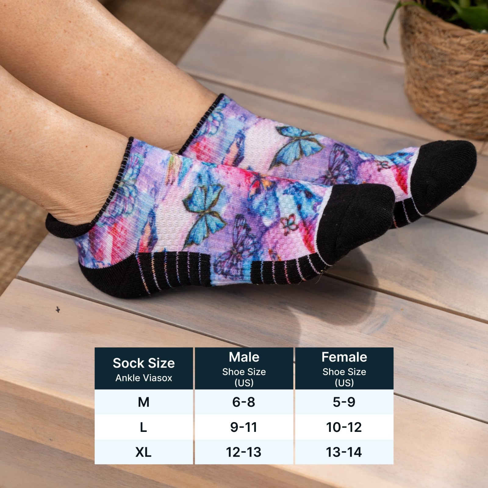 Ankle Compression Socks 3 Pack for Men & Women, 14 mmHg Support, Cushioned, Circ