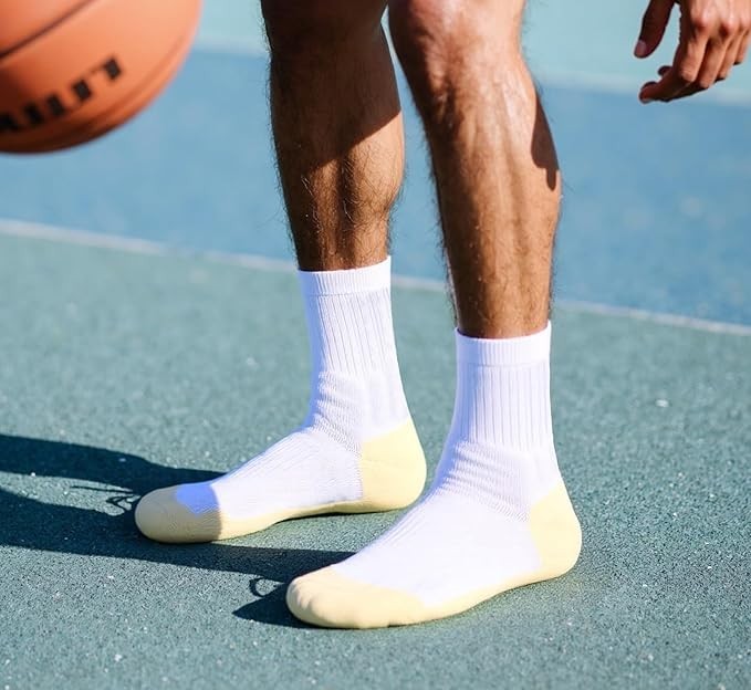 Set 6pair Calcetines Medias Antideslizantes Para Futbol Yoga Ejercicio Hombre Mu