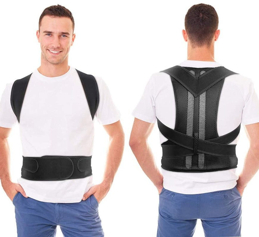 Men Women Magnetic Back Posture Corrector Support Low Shoulder Brace Belt Unisex