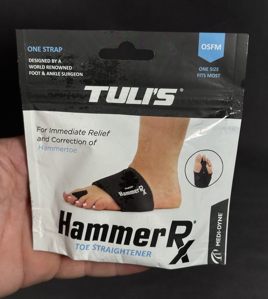 Tuli’s Hammer Rx Toe Straightener One Size Fits Most New