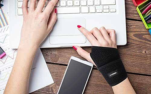 Carpal Tunnel Wrist Brace 2pack Wrist Support Brace Adjustable Wrist Strap Rever