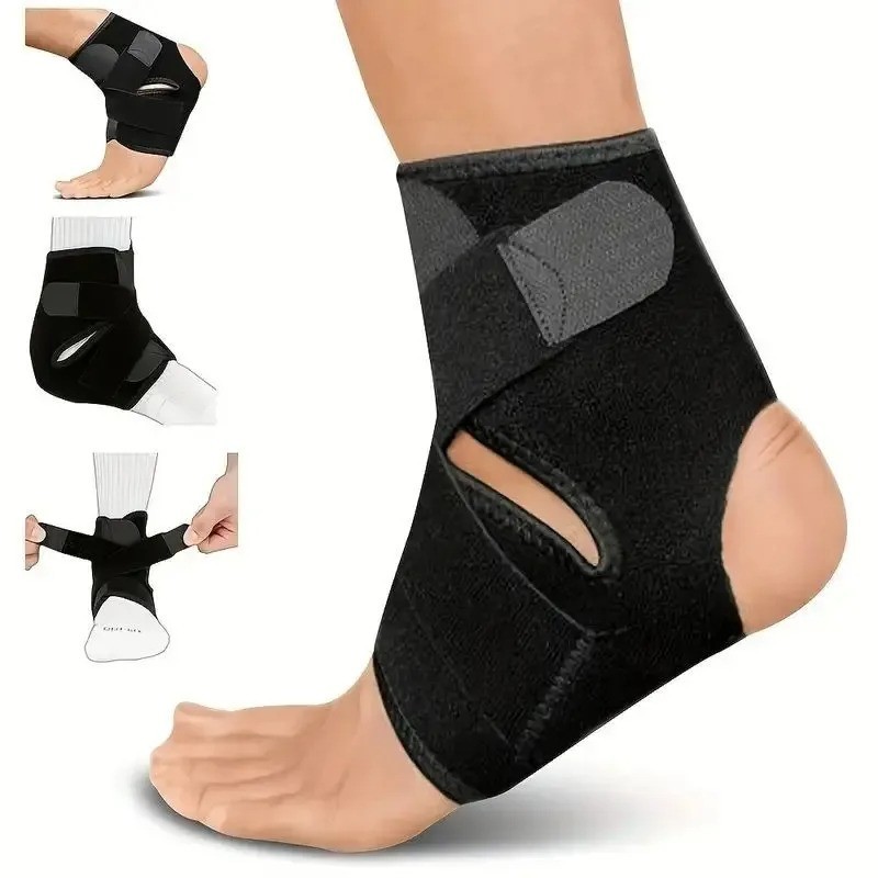 Ankle Support Brace, Adjustable Compression Ankle Braces for Sports Protection..