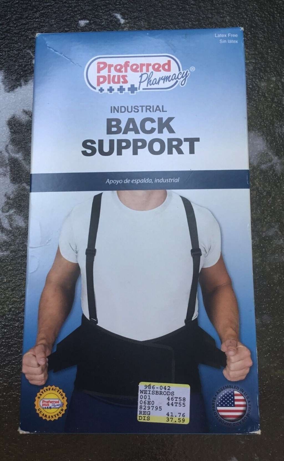 Preferred Plus Industrial Back Support X-Large