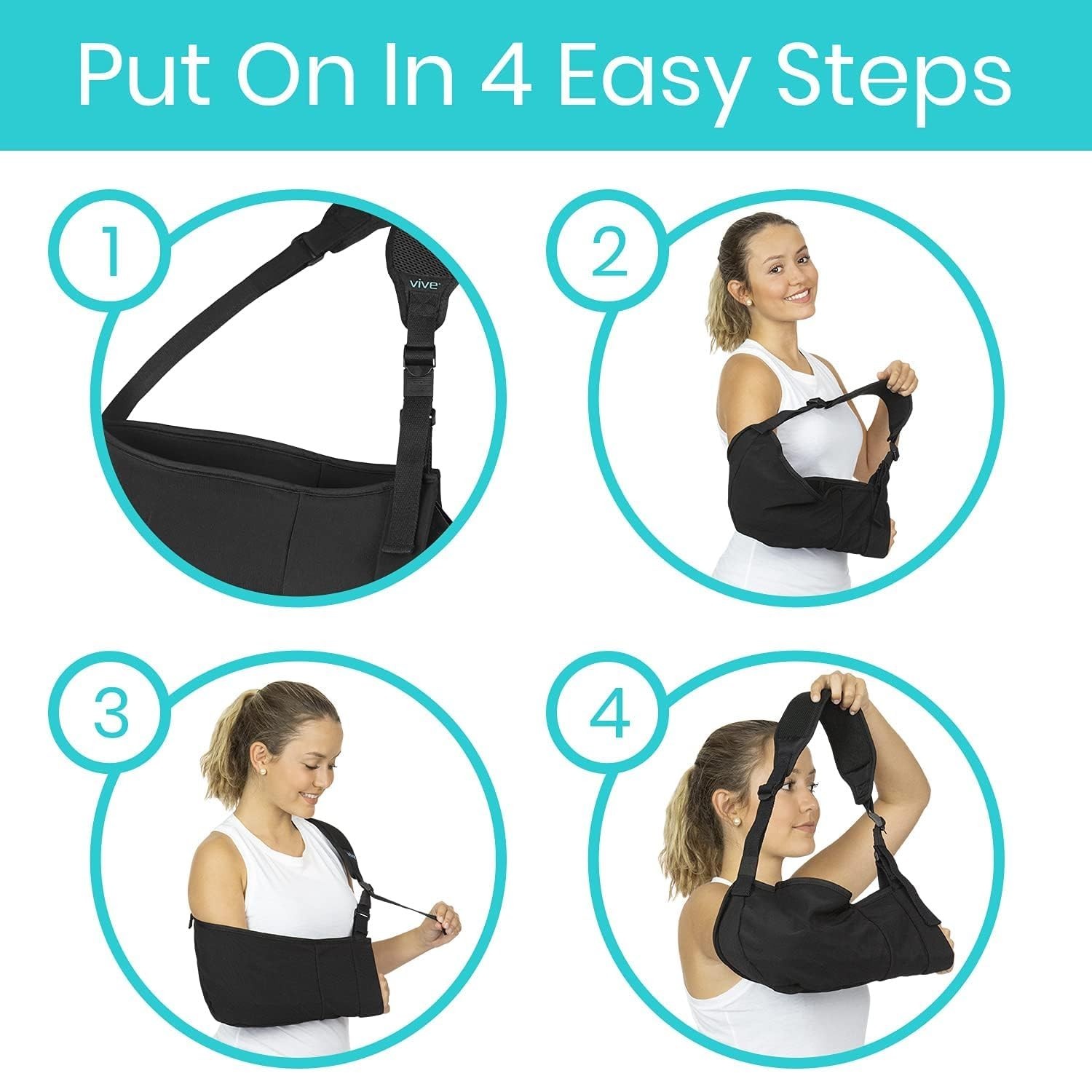 Ergonomic Shoulder Immobilizer for Injury Recovery, Comfortable Adjustable Fit