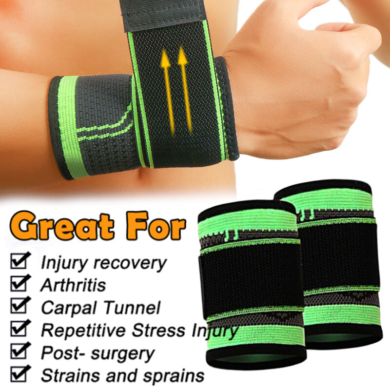 Wrist Brace Band Wrap Adjustable Support Gym Strap Carpal Tunnel Bandage Sports
