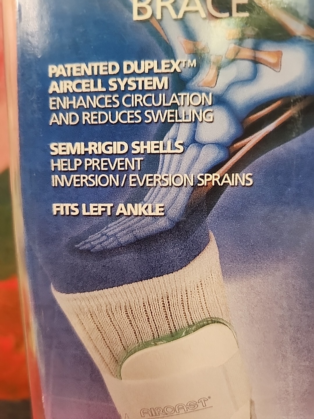 MUELLER Aircast Stirrup Ankle Brace Left Ankle W 6-6.5 M 7.5-18 New In Box