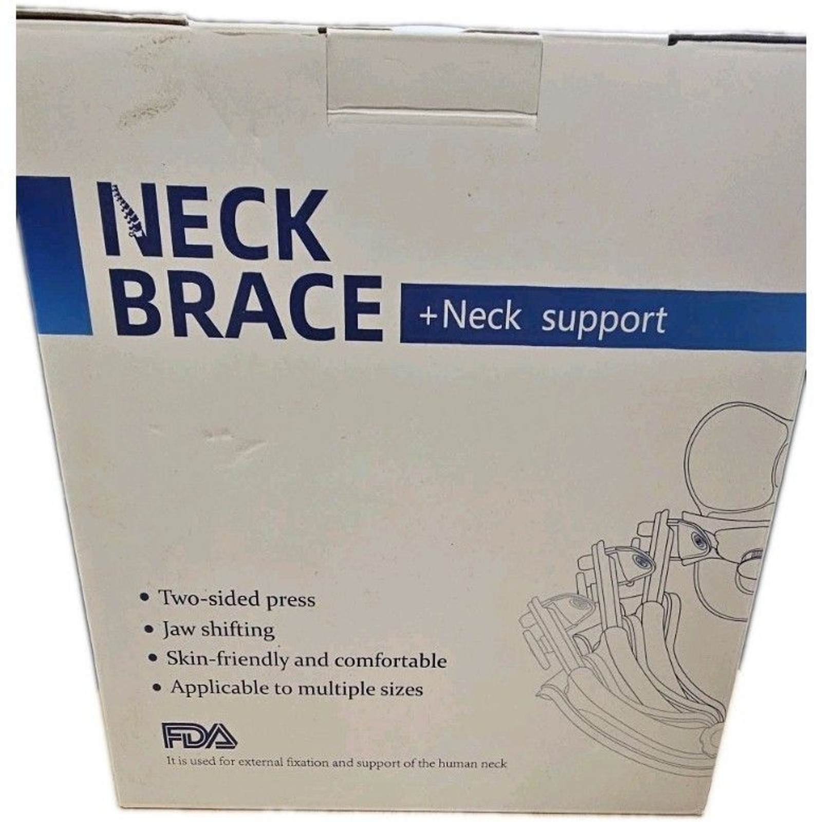 Adjustable Cervical Neck Brace YJN11 Neck Support Orthopedic Collar Open Box