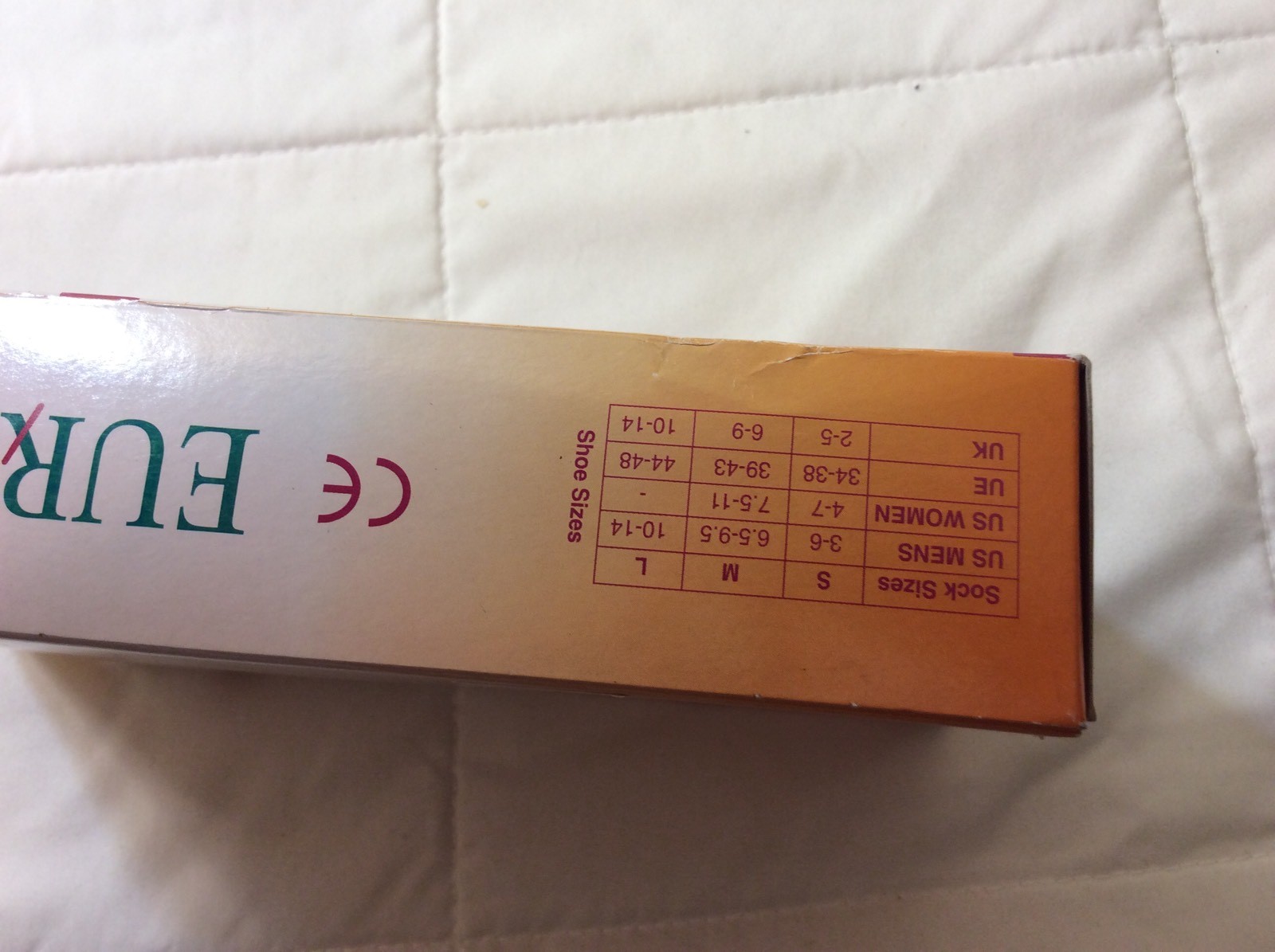 Euros Diabetic Unisex Padded Compression Socks Size Medium