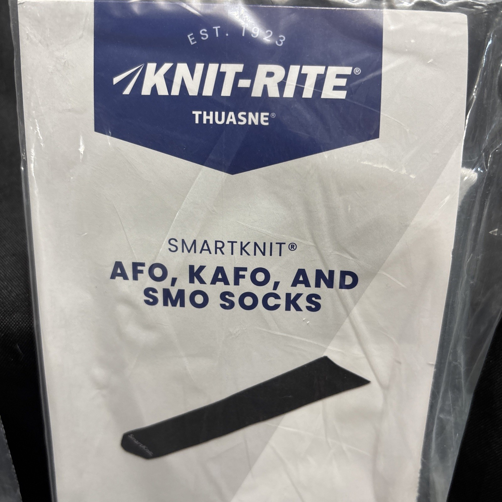 2 Pair Knit rite Socks Child Regular AFO/ KAFO/White