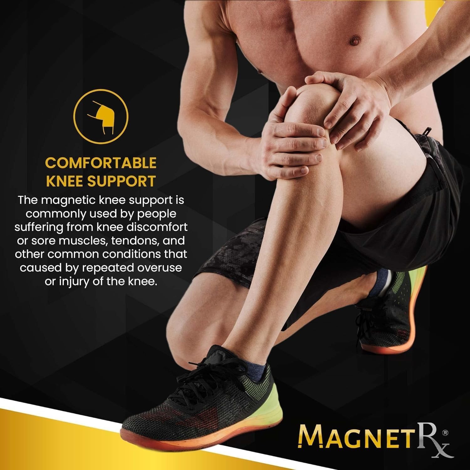 MagnetRX Magnetic Knee Socks Compression Sleeves ( Pair ) X-Large Joint Support