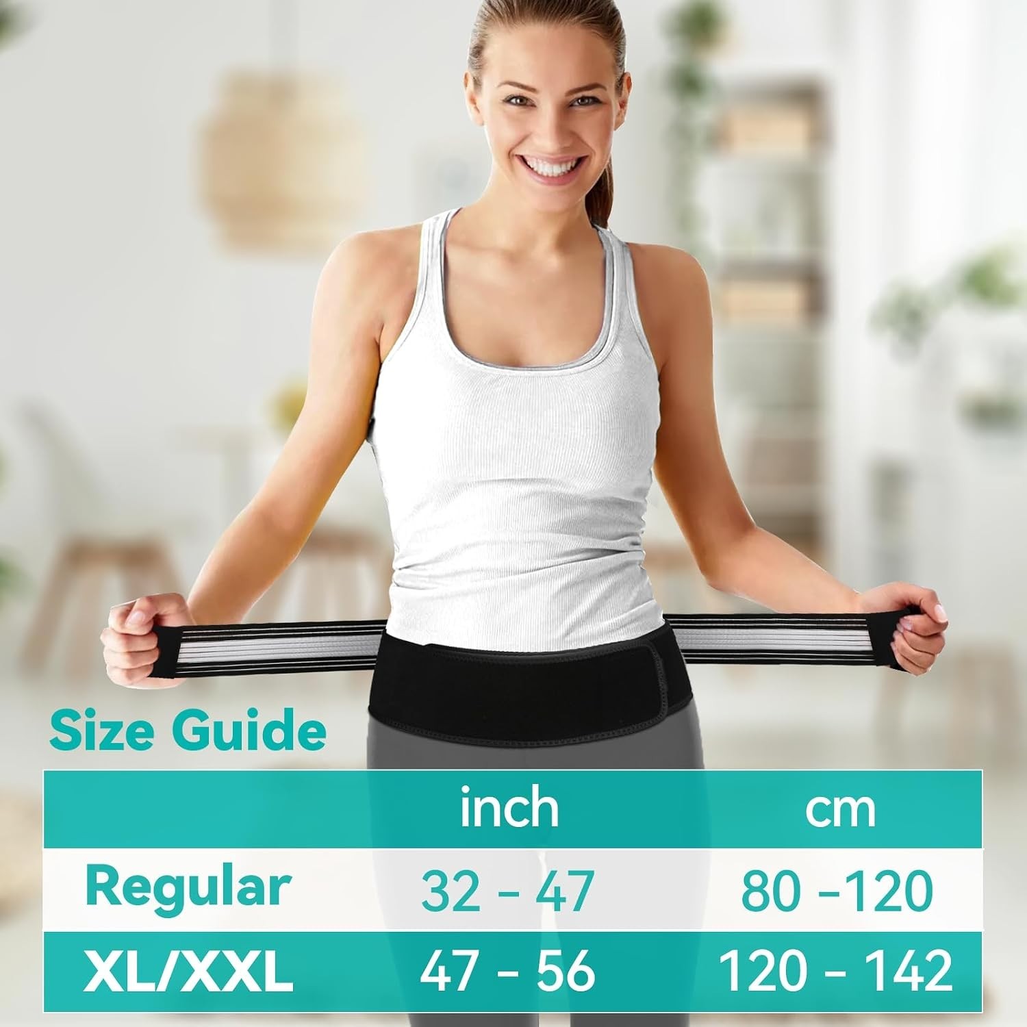 Lightweight Back Brace for Lower Back Pain Under Clothes – Relief from Sciati…