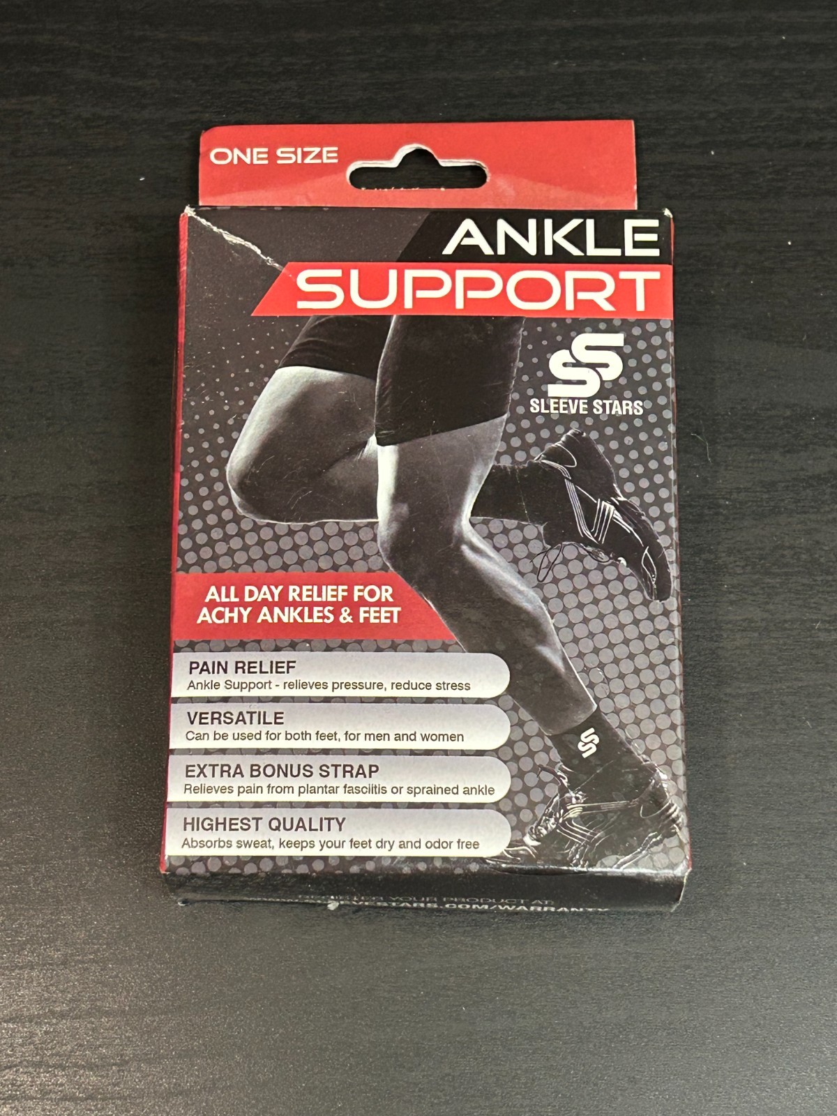Sleeve Stars Ankle Support One Size Ankle Brace, SINGLE Ankle Brace – BLACK