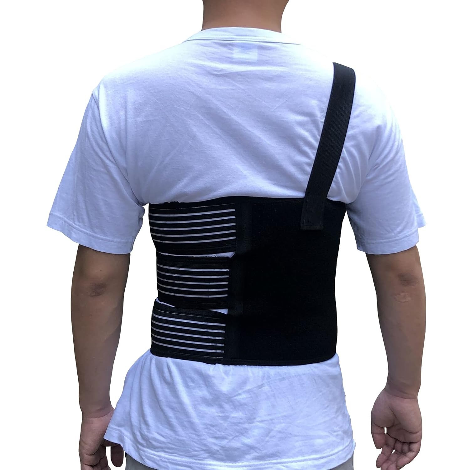 Rib Belt Chest Binder for Broken Injury Ribs Elastic Rib Brace Compression Su…