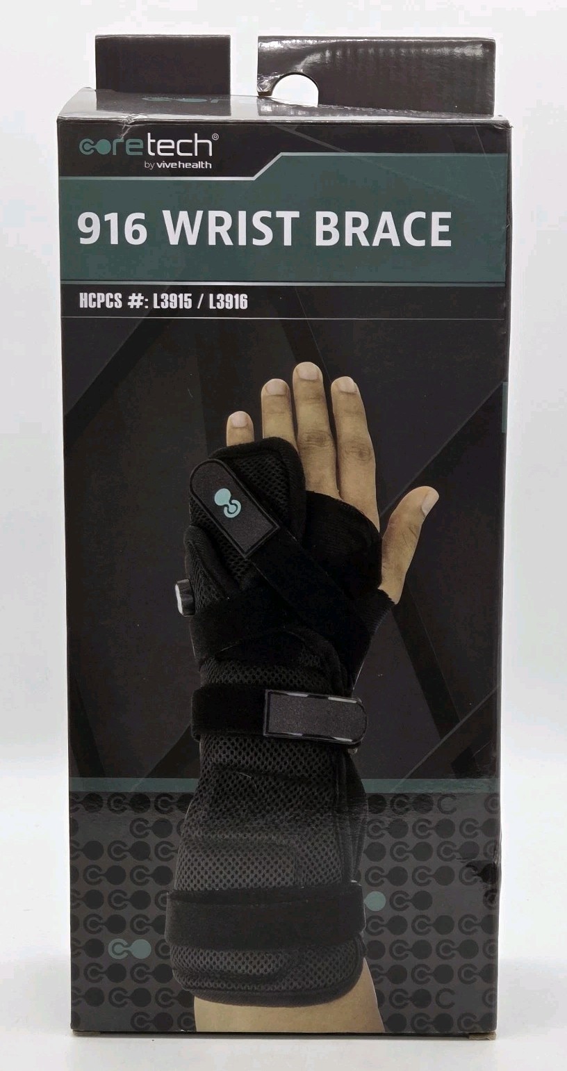 CORETECH 916 Wrist Brace Splint Carpal Tunnel Support Adjustable ROM Universal