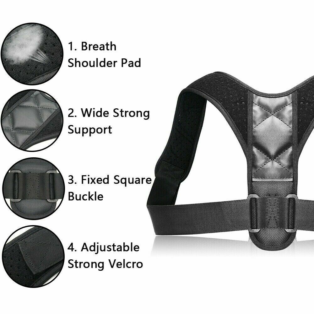 Neck and Shoulder Relax Posture Corrector Upper Back Support for TMJ Pain Relief